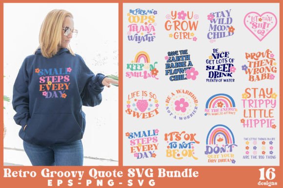 Review: Retro Groovy Quote SVG Bundle for Embroidery