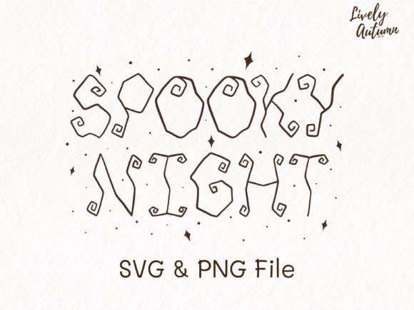 Review: Spooky Night Lettering Quote SVG, PNG