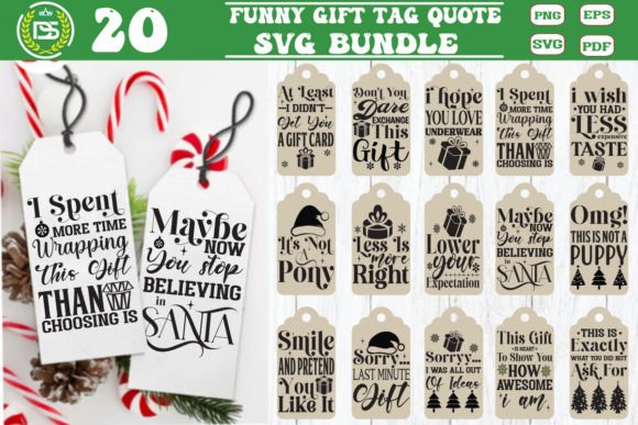 Reviewing the Funny Christmas Gift Tag SVG Bundle